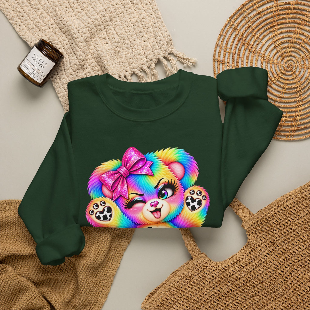 MooStache Sassy Bear Sweatshirt | Be a F*cking Mind Human Bear