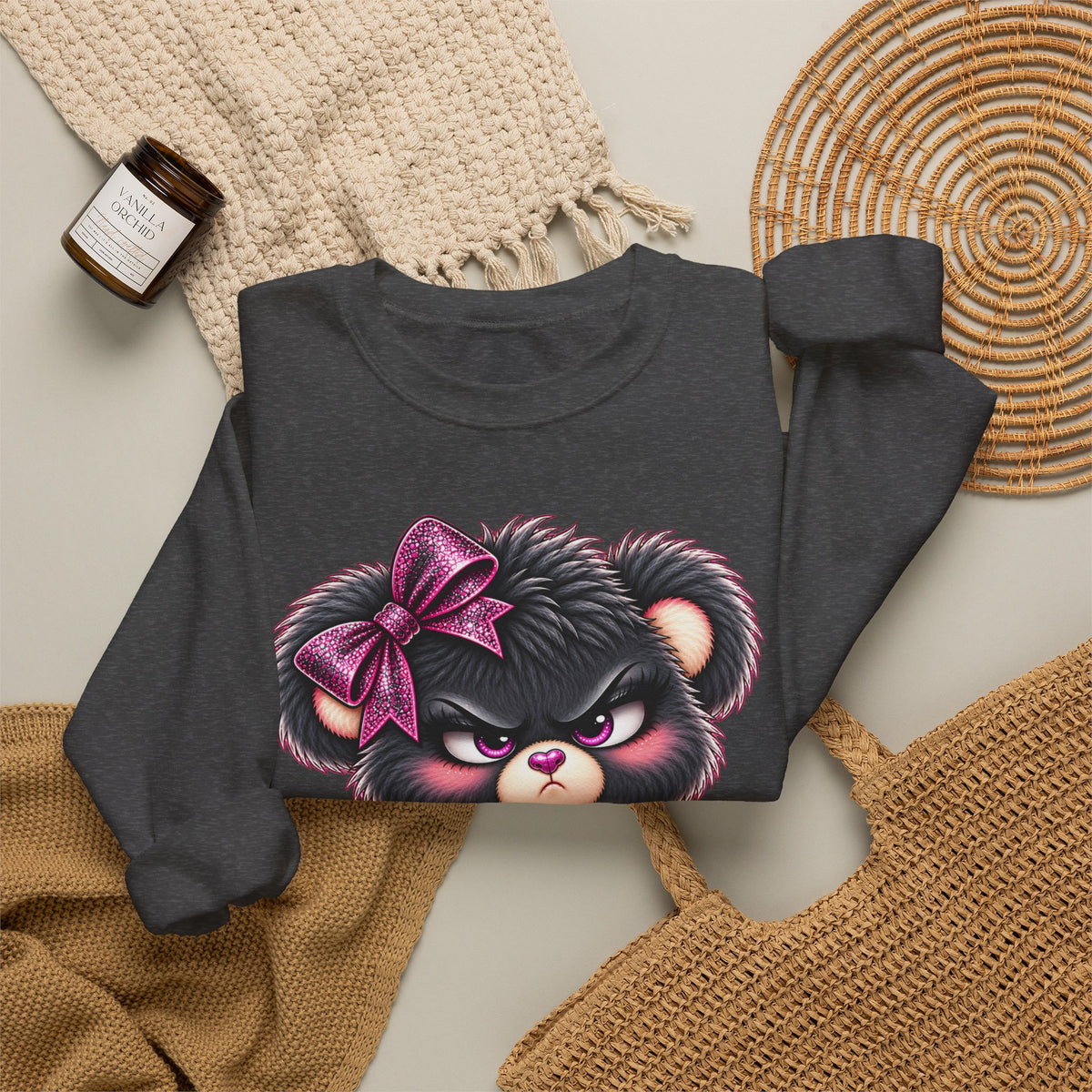 MooStache Sassy Bear Sweatshirt | FAFO Bear