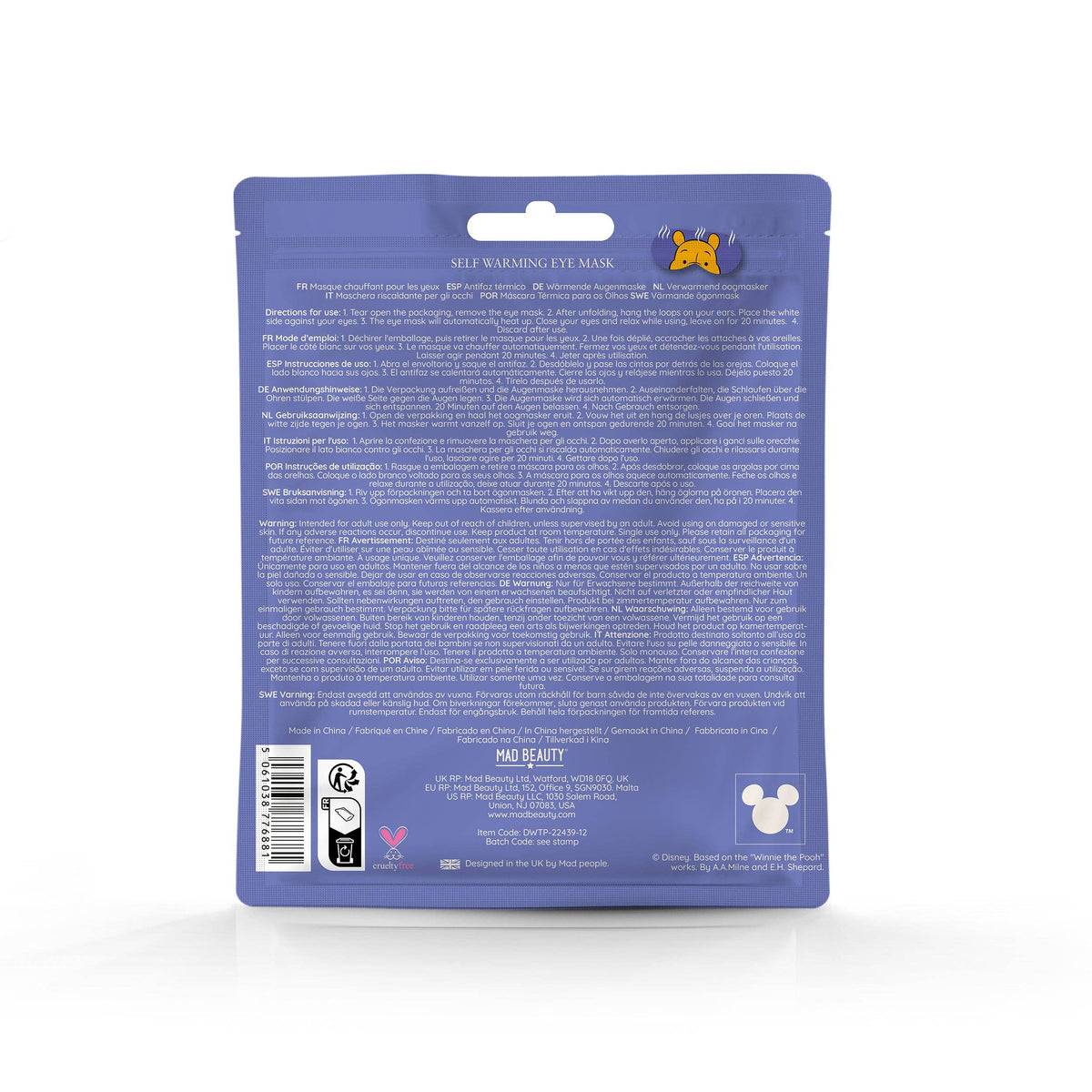Winnie Sleep Warming Eye Mask