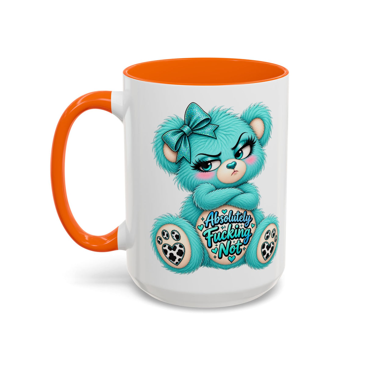MooStache Sassy Bear Mug | Absolutely F*cking Not Bear
