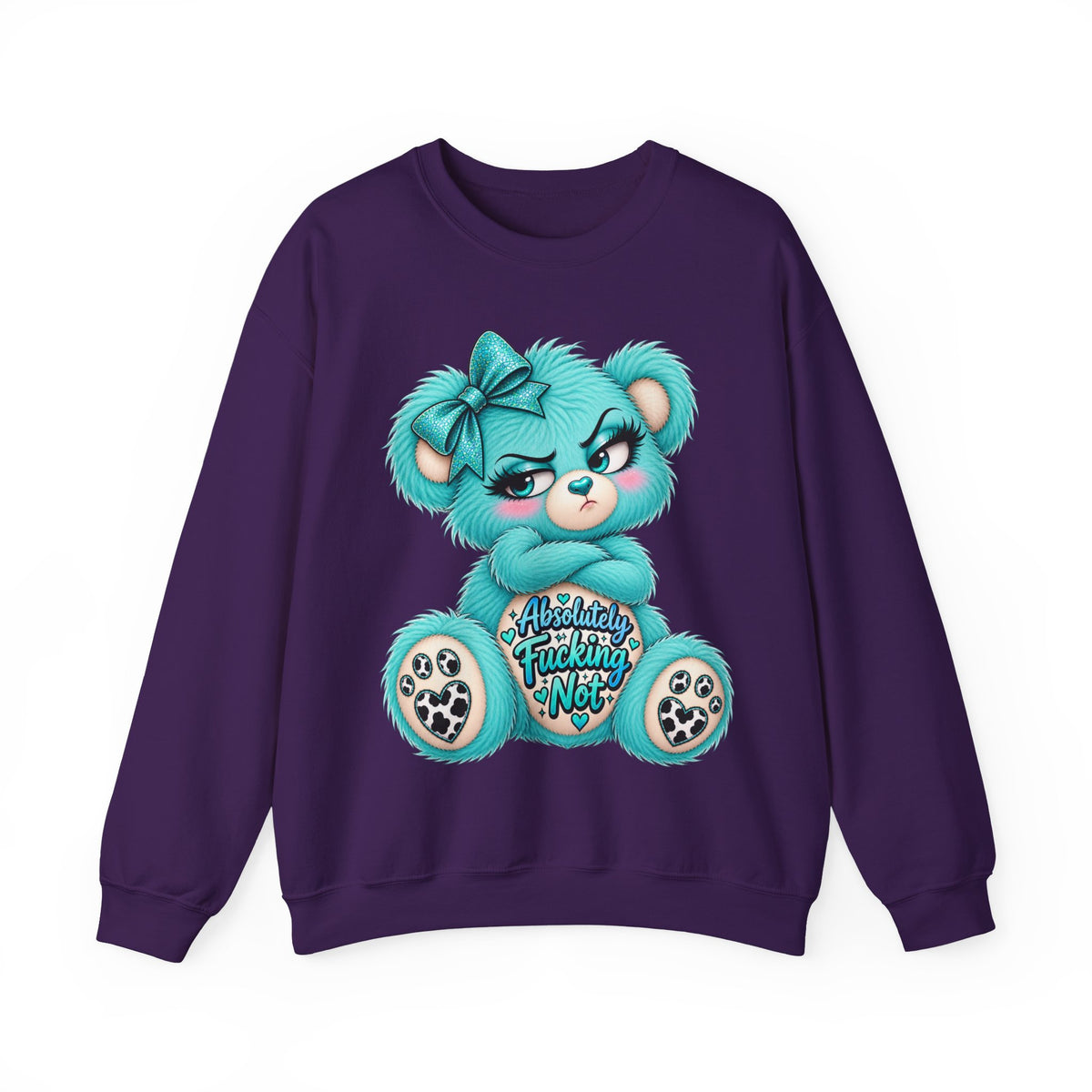 MooStache Sassy Bear Sweatshirt | Absolutely F*cking Not Bear