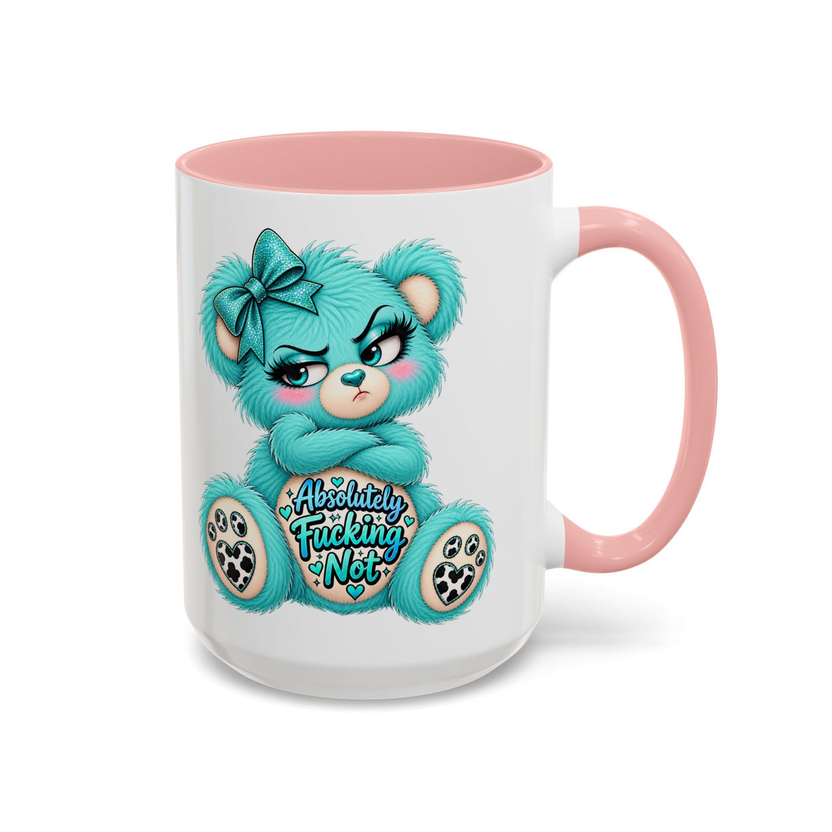 MooStache Sassy Bear Mug | Absolutely F*cking Not Bear
