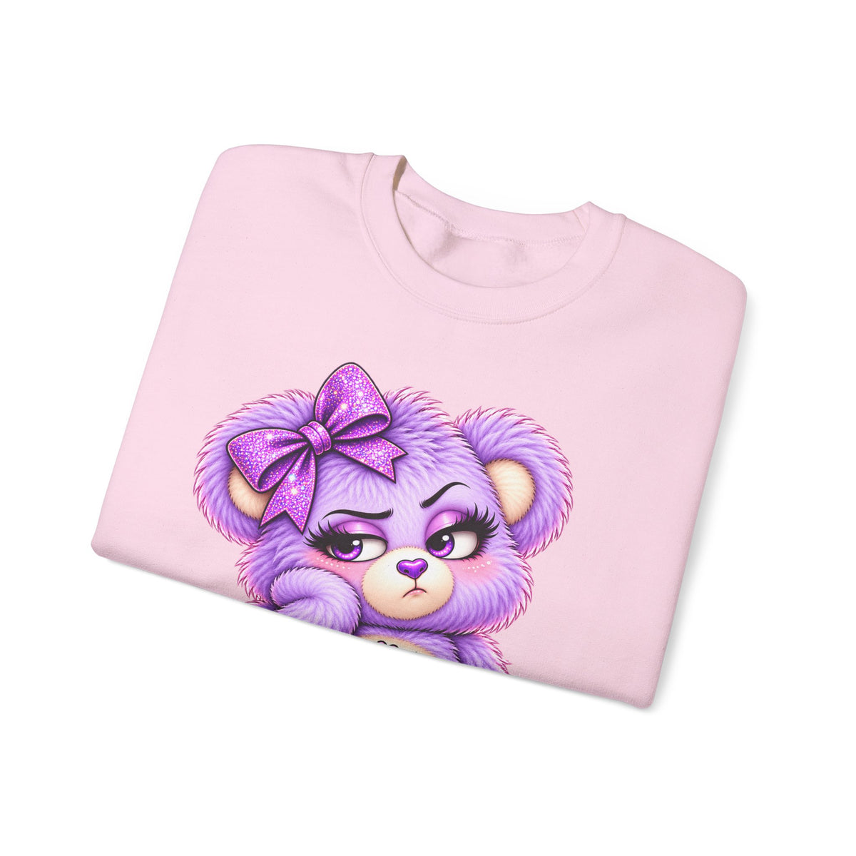 MooStache Sassy Bear Sweatshirt | Bitch Please Bear
