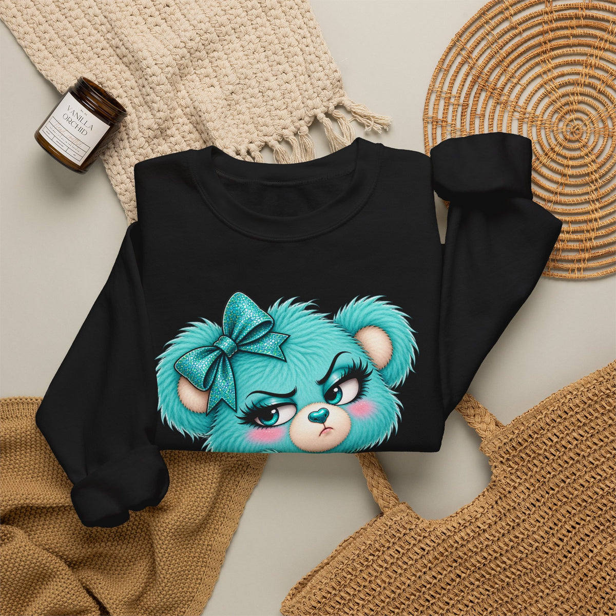 MooStache Sassy Bear Sweatshirt | Absolutely F*cking Not Bear
