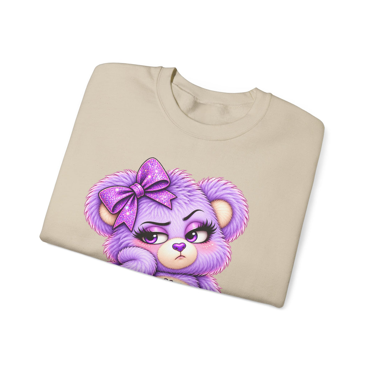 MooStache Sassy Bear Sweatshirt | Bitch Please Bear