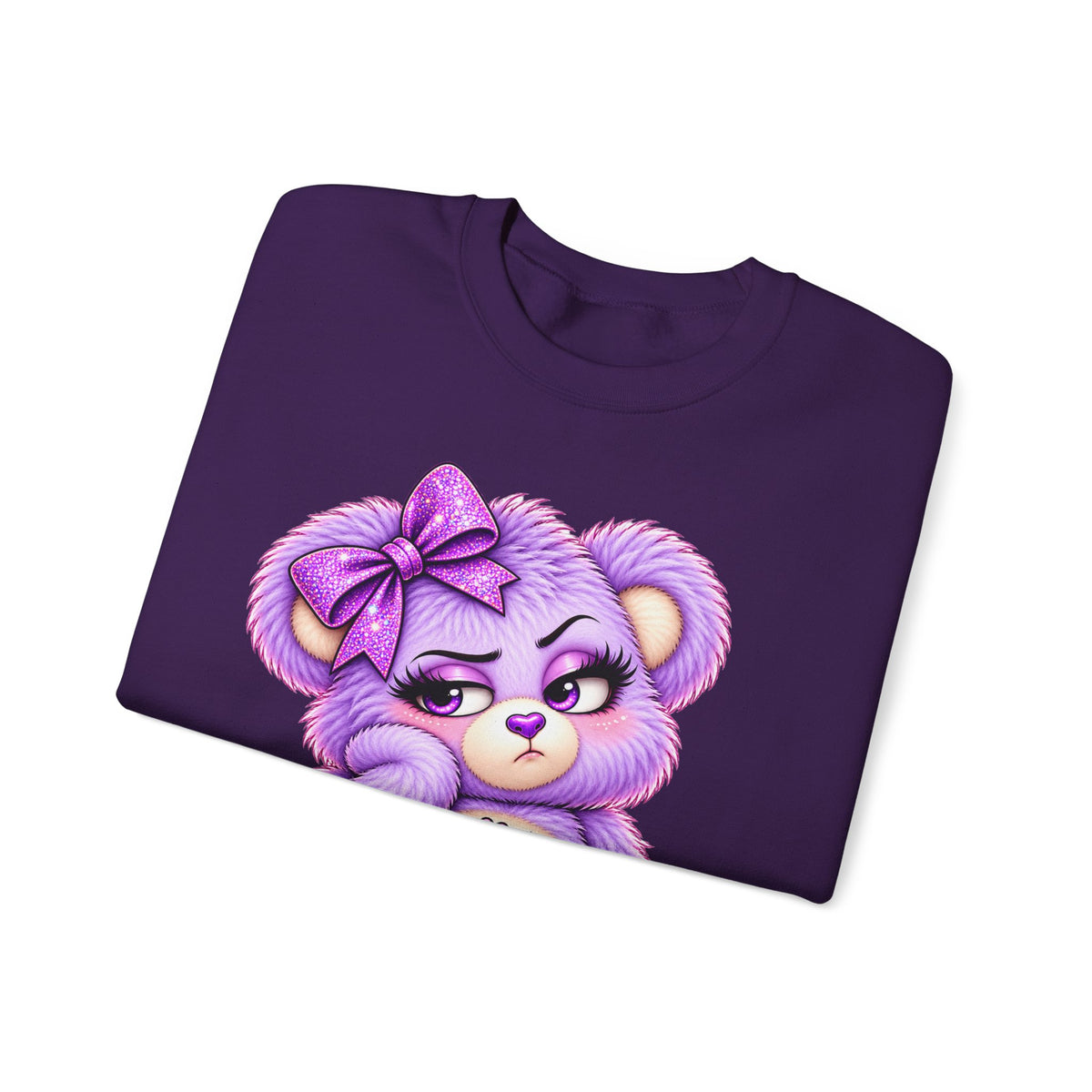 MooStache Sassy Bear Sweatshirt | Bitch Please Bear