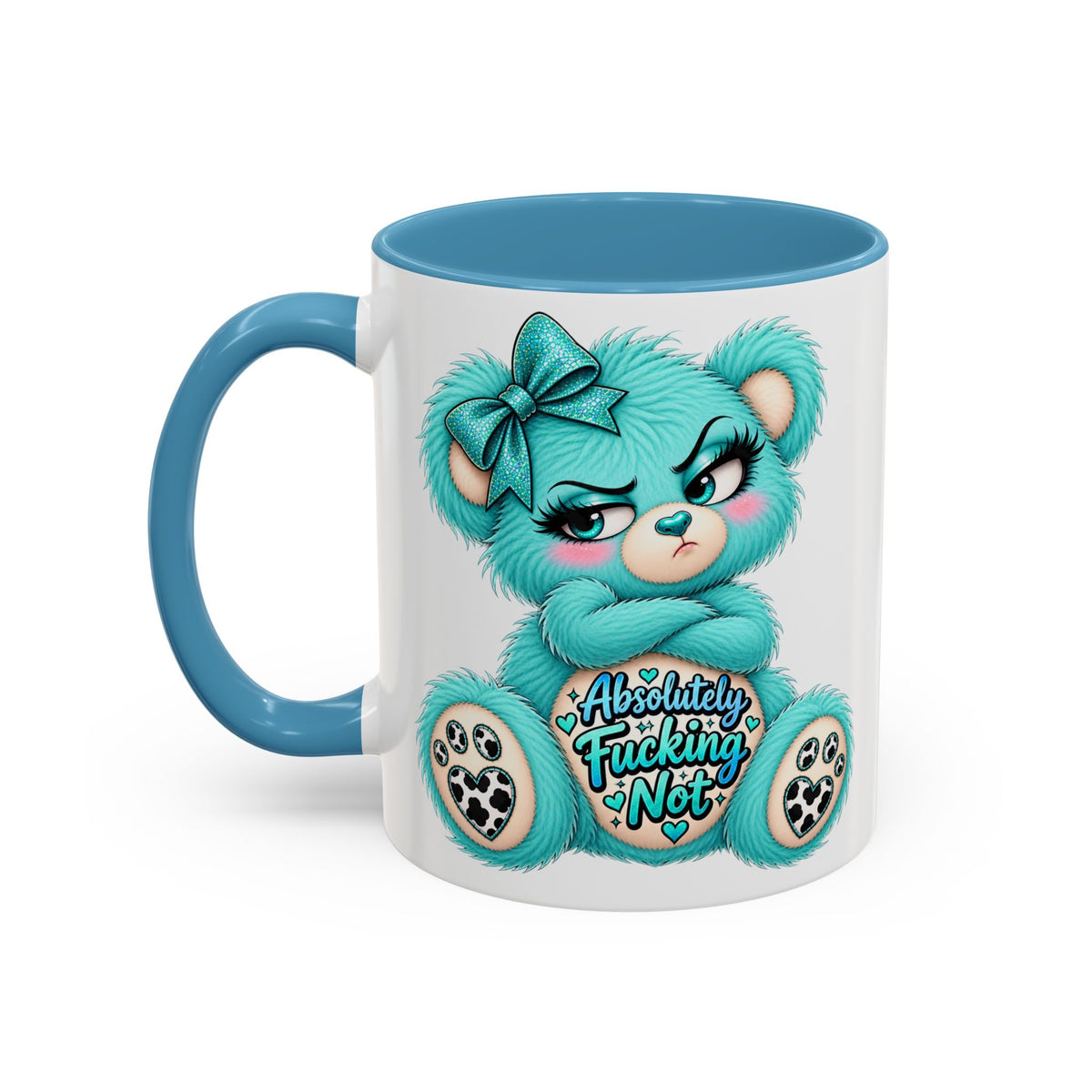 MooStache Sassy Bear Mug | Absolutely F*cking Not Bear