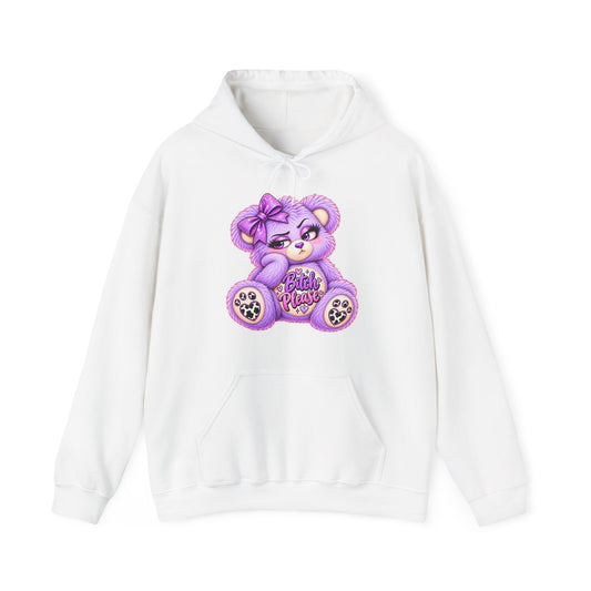MooStache Sassy Bear Unisex Hoodie | Bitch Please Bear