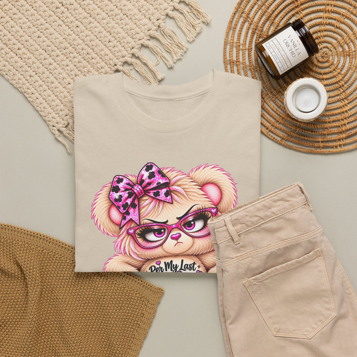 MooStache Sassy Bear Unisex Tee |  Per My Last… Bear