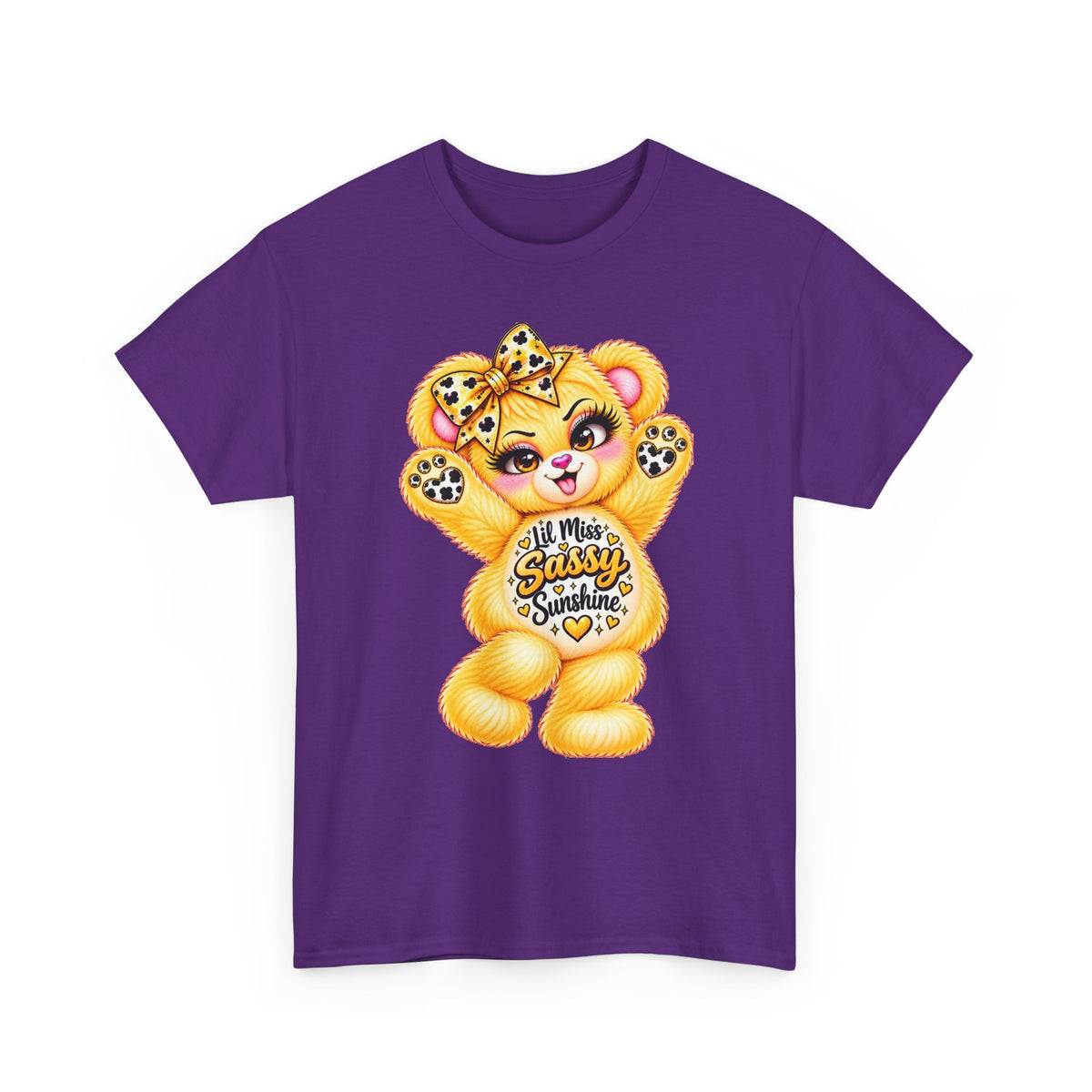 MooStache Sassy Bear Unisex Tee | Lil Miss Sunshine Bear