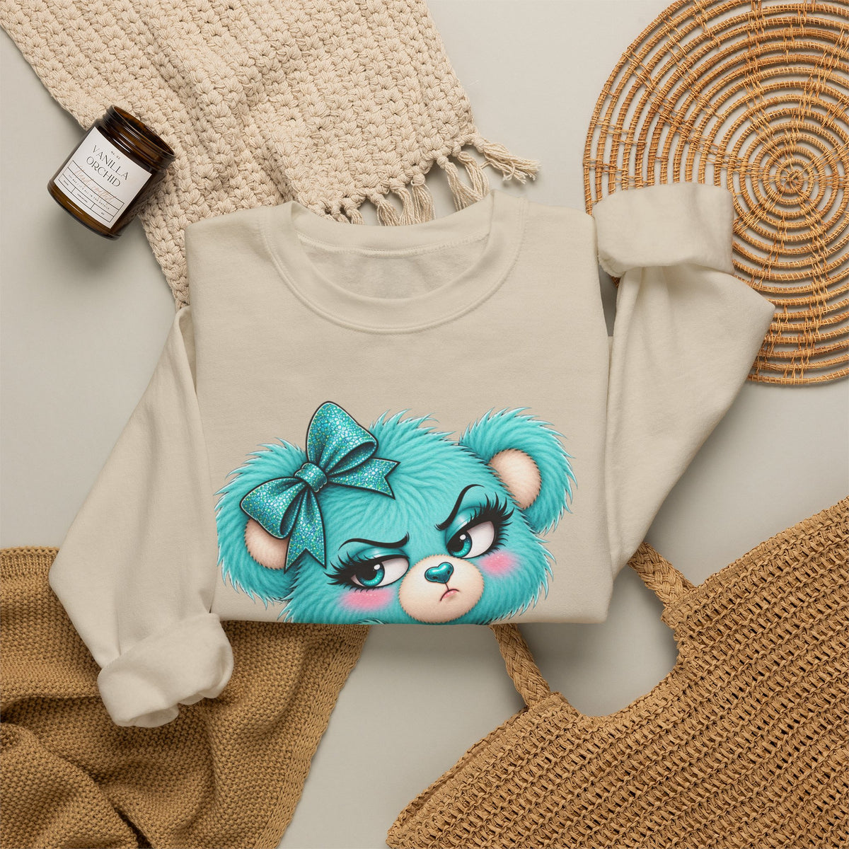 MooStache Sassy Bear Sweatshirt | Absolutely F*cking Not Bear