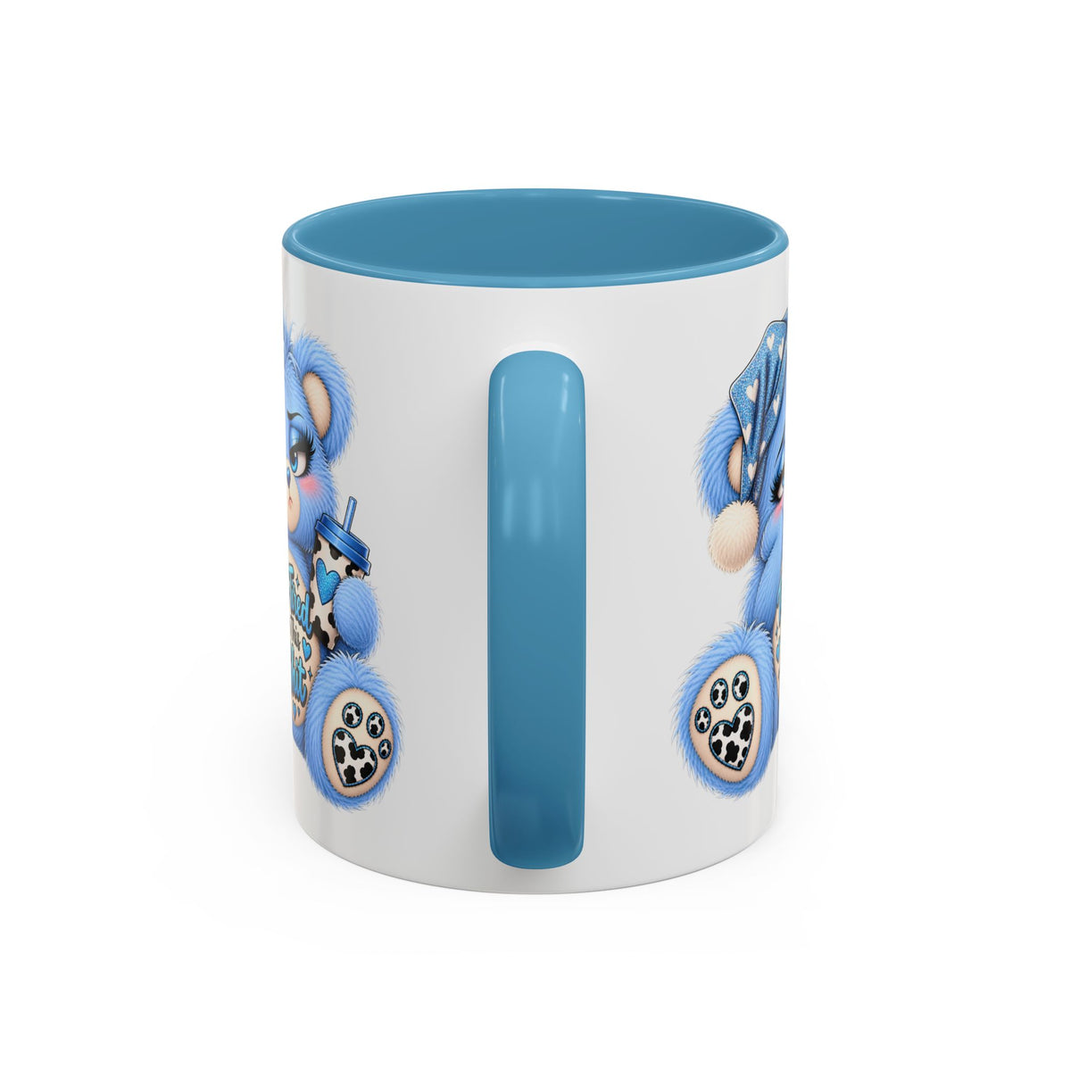 MooStache Sassy Bear Mug | Too Tired Bear