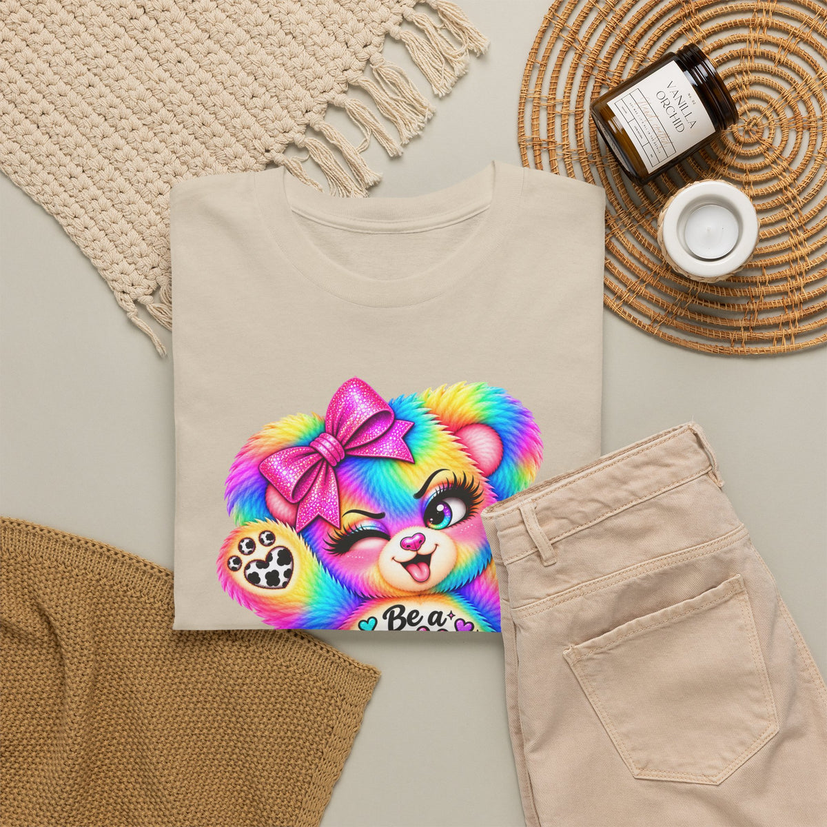 MooStache Sassy Bear Unisex Tee | Nice Human Bear