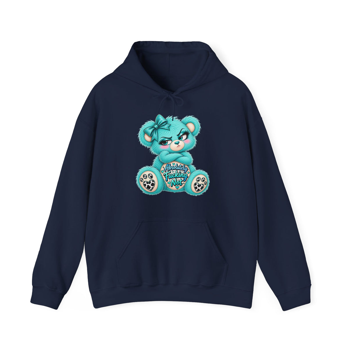 MooStache Sassy Bear Unisex Hoodie | Absolutely Not Bear
