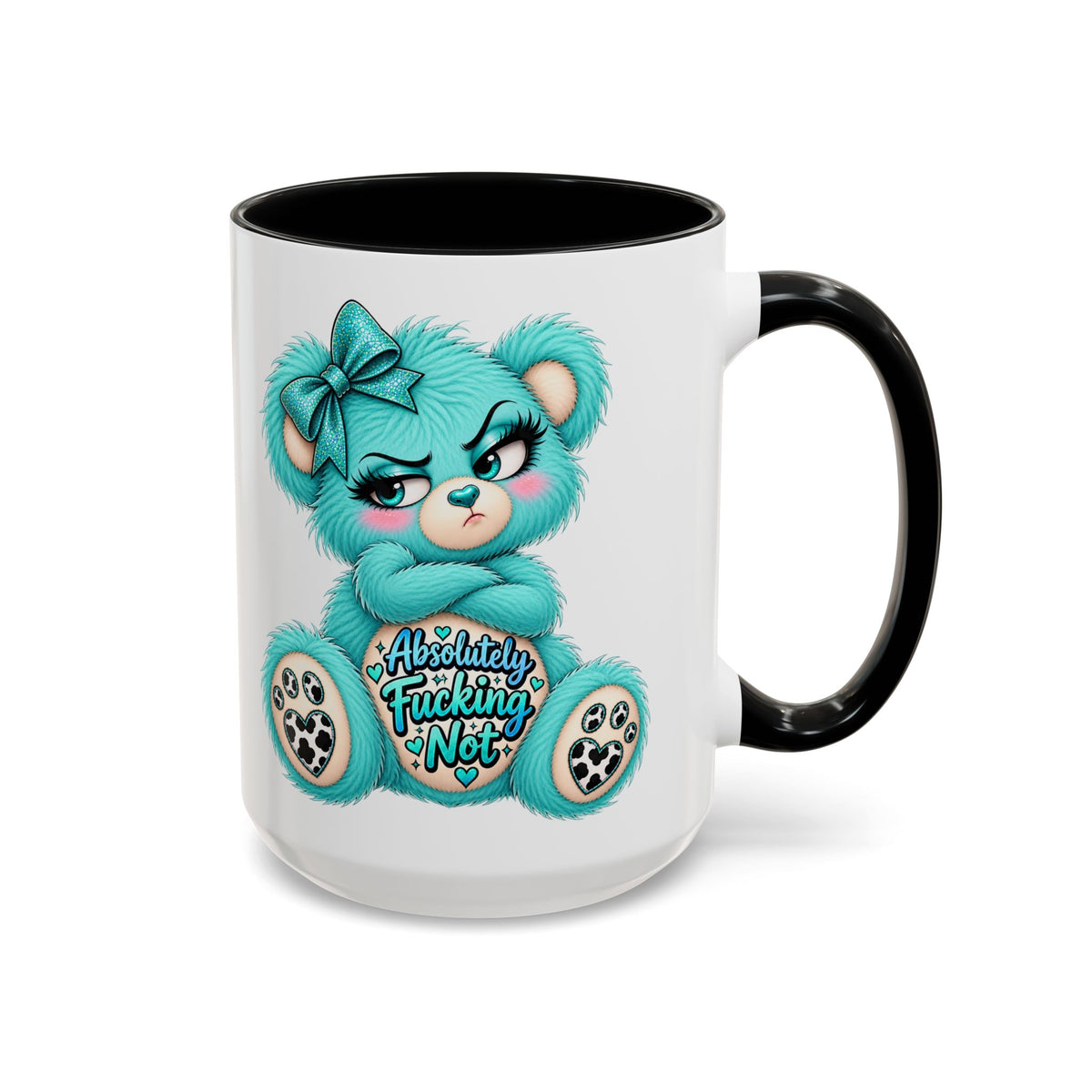 MooStache Sassy Bear Mug | Absolutely F*cking Not Bear