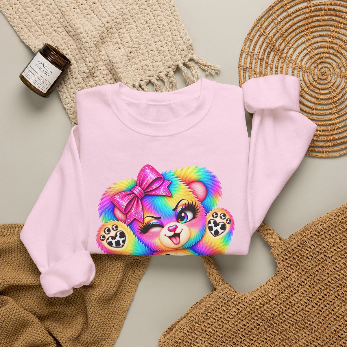 MooStache Sassy Bear Sweatshirt | Be a F*cking Mind Human Bear