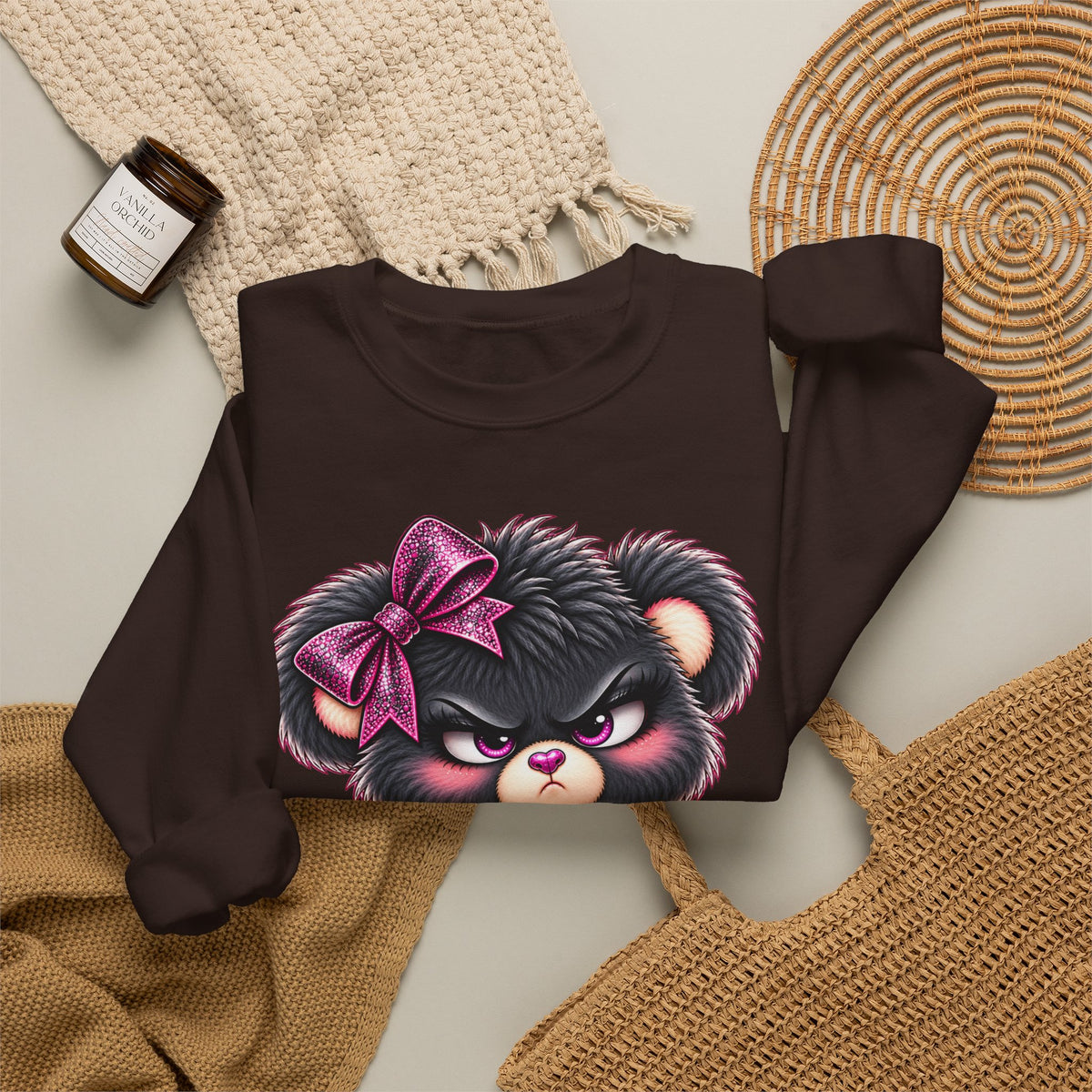 MooStache Sassy Bear Sweatshirt | FAFO Bear