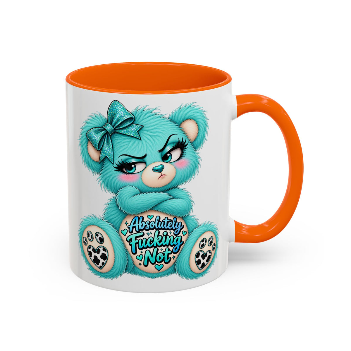 MooStache Sassy Bear Mug | Absolutely F*cking Not Bear