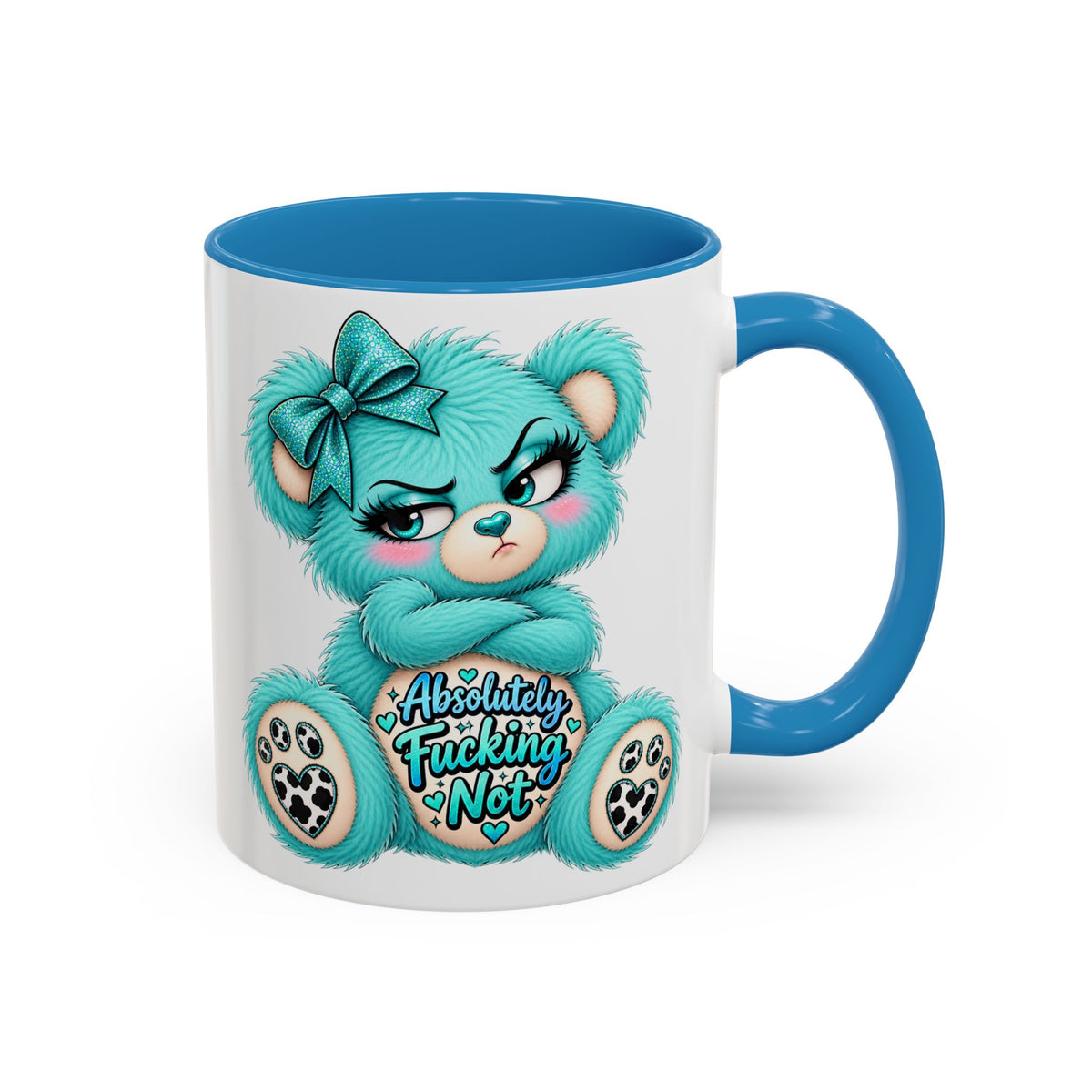MooStache Sassy Bear Mug | Absolutely F*cking Not Bear