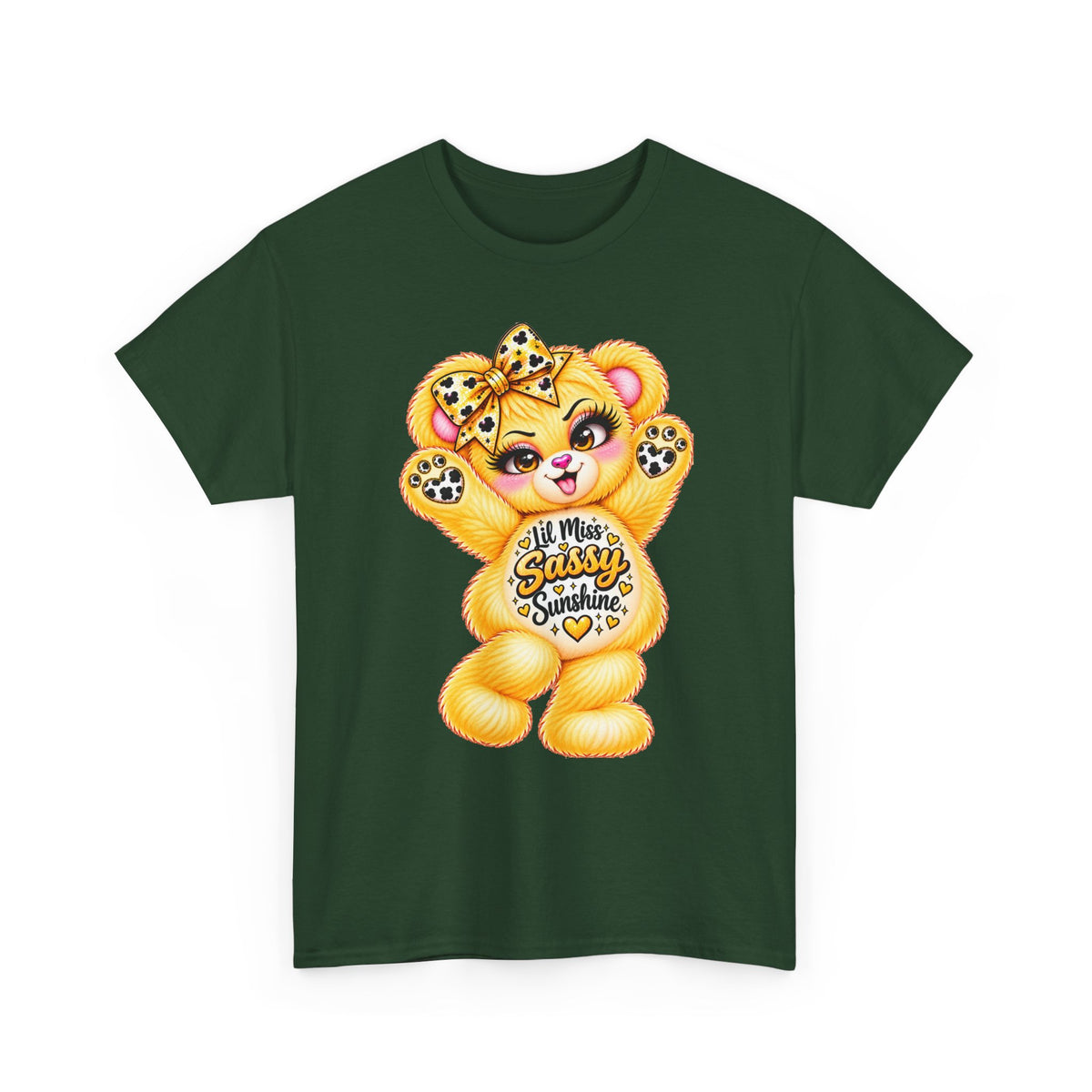 MooStache Sassy Bear Unisex Tee | Lil Miss Sunshine Bear