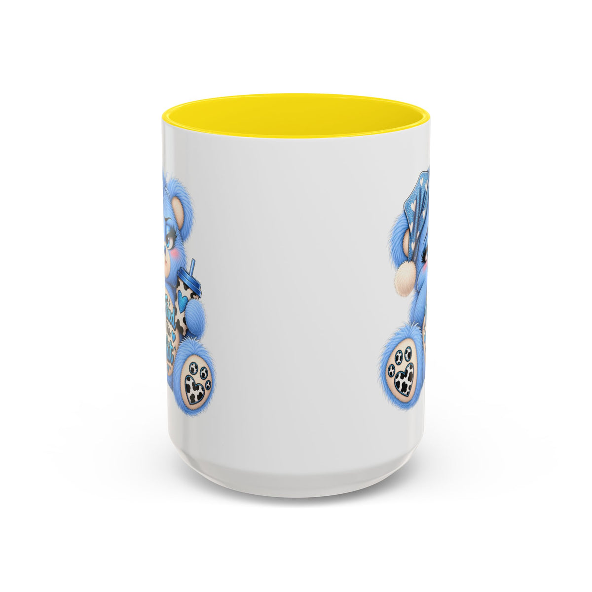MooStache Sassy Bear Mug | Too Tired Bear