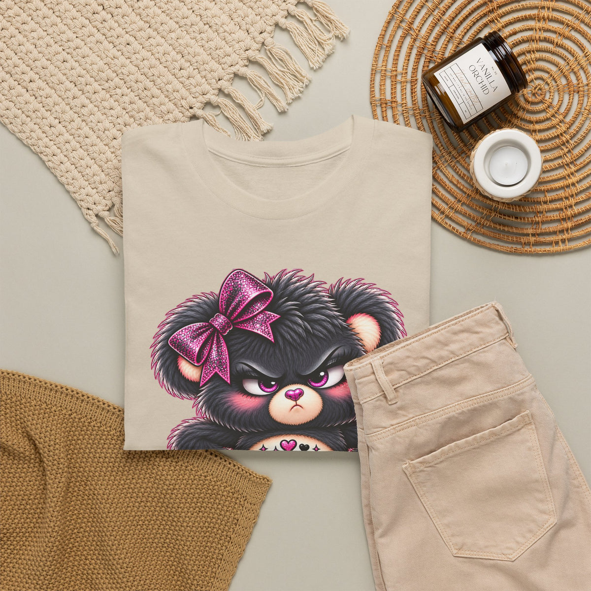 MooStache Sassy Bear Unisex Tee | FAFO Bear