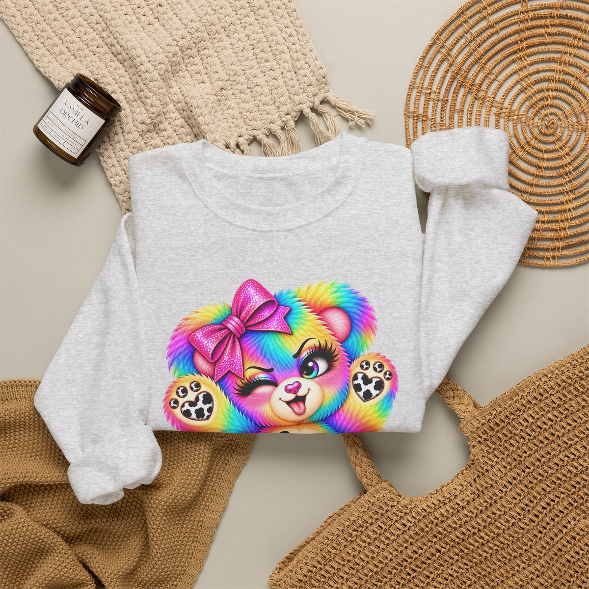 MooStache Sassy Bear Sweatshirt | Be a F*cking Mind Human Bear