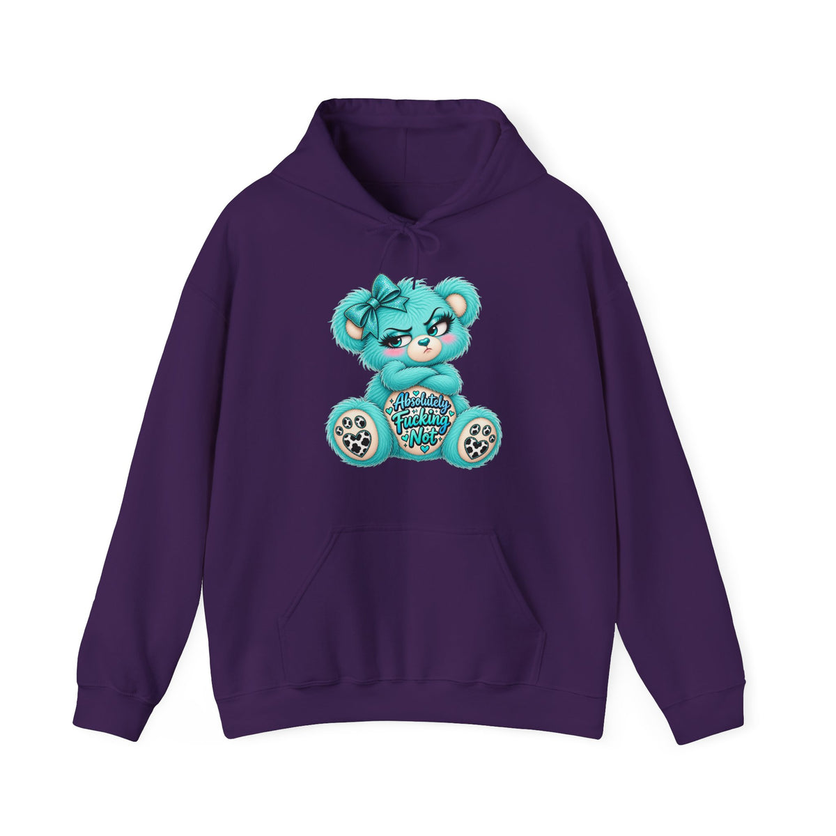 MooStache Sassy Bear Unisex Hoodie | Absolutely Not Bear