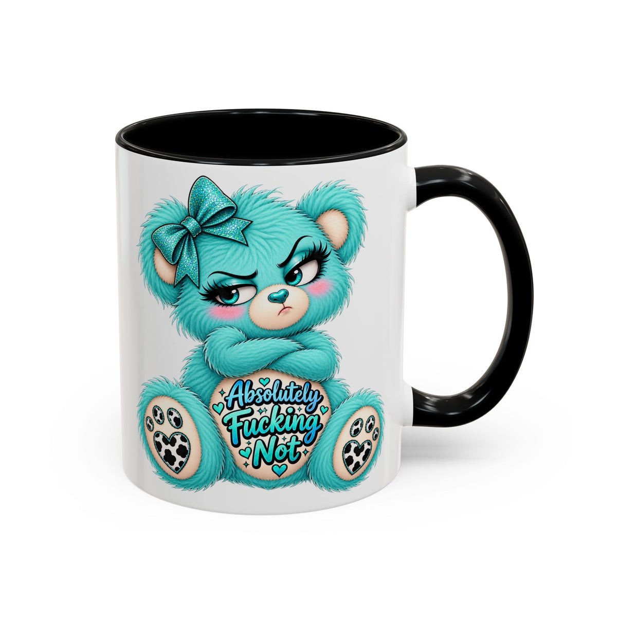 MooStache Sassy Bear Mug | Absolutely F*cking Not Bear