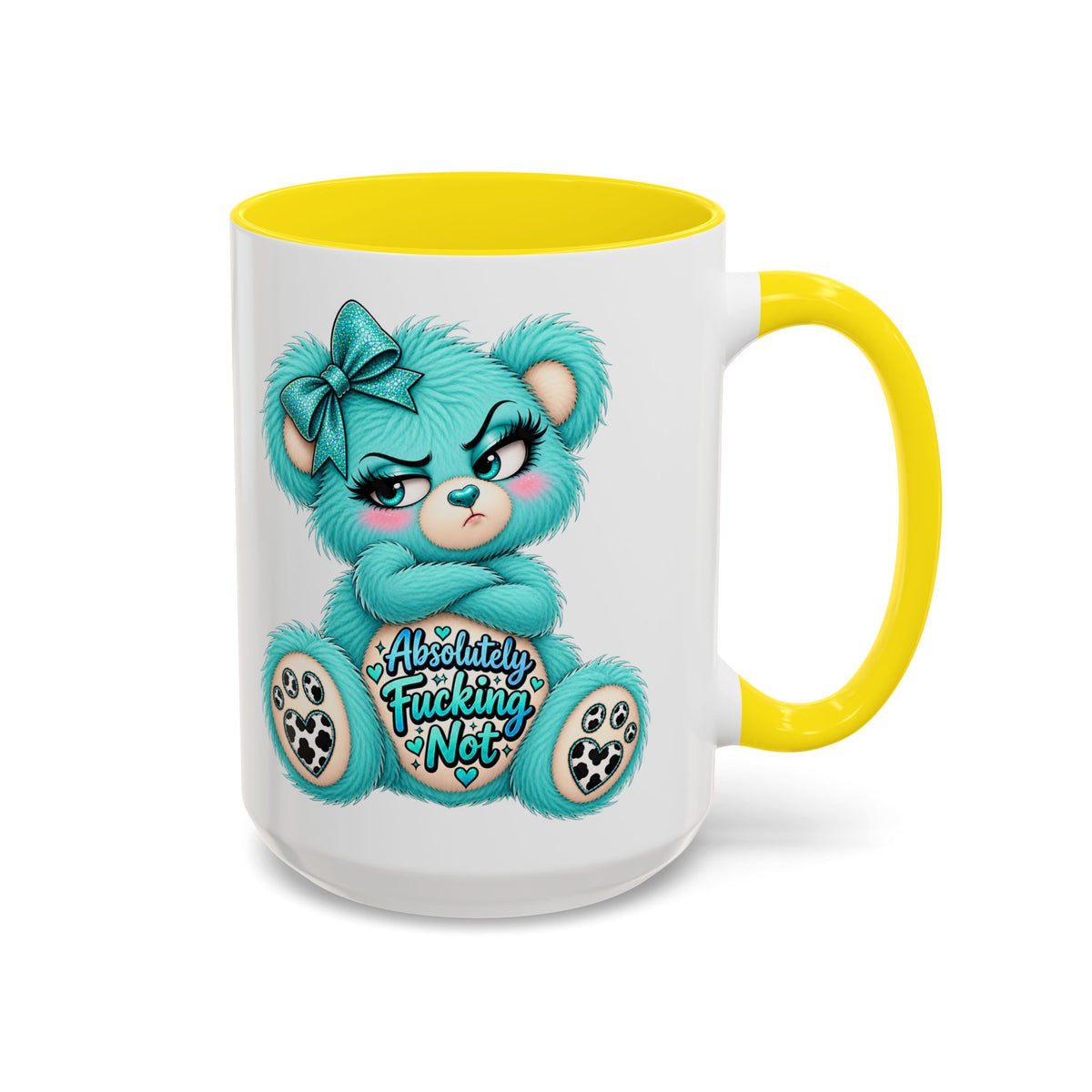 MooStache Sassy Bear Mug | Absolutely F*cking Not Bear
