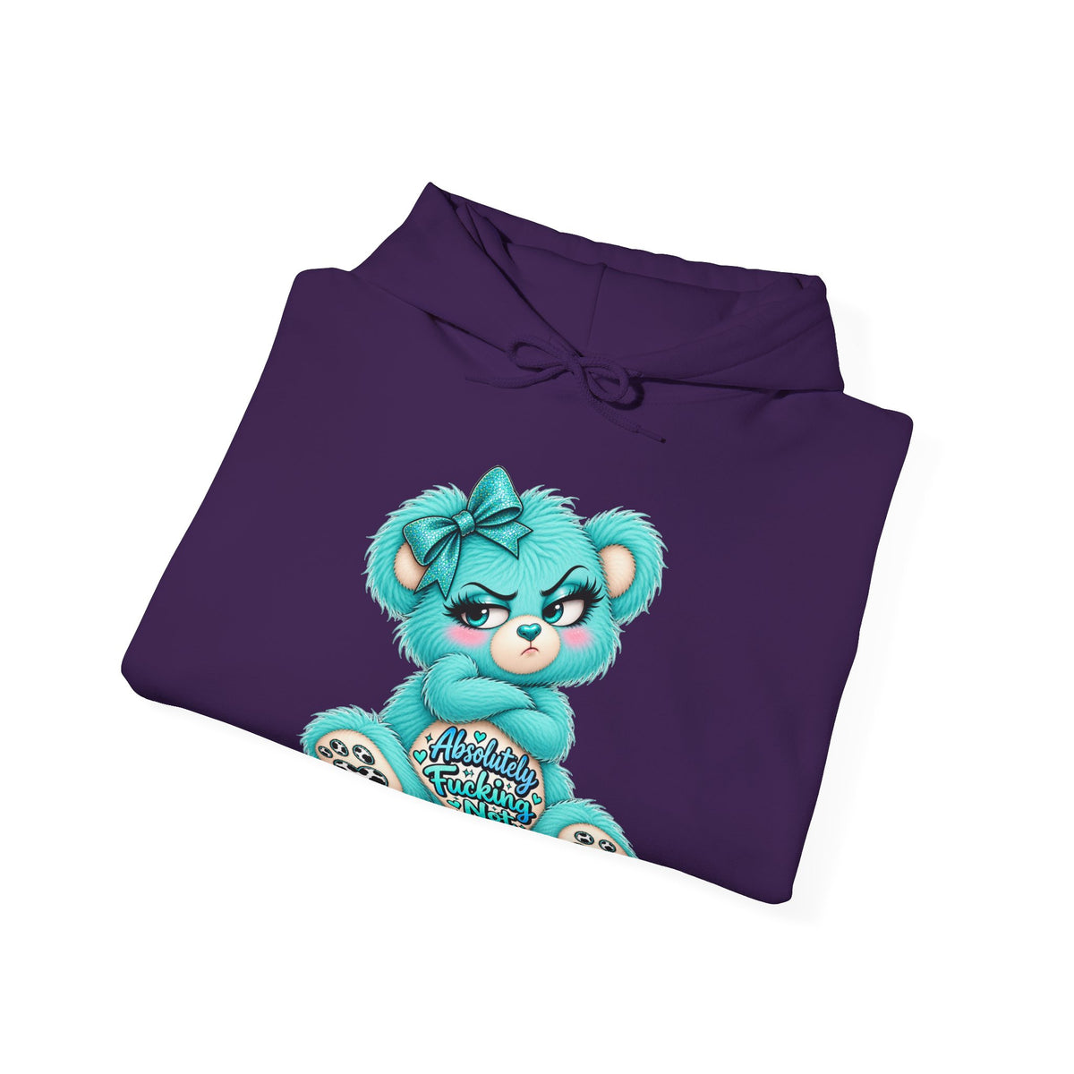MooStache Sassy Bear Unisex Hoodie | Absolutely Not Bear