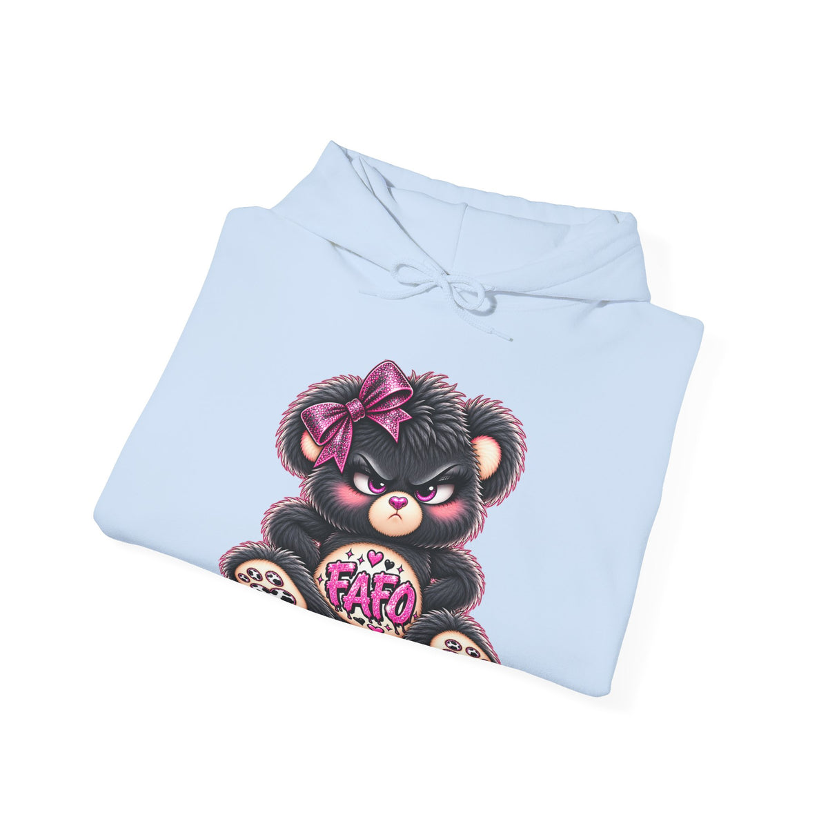 MooStache Sassy Bear Unisex Hoodie | FAFO Bear