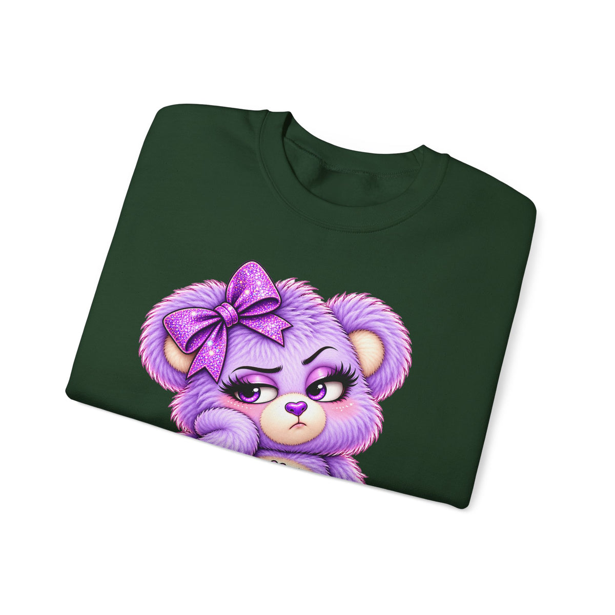 MooStache Sassy Bear Sweatshirt | Bitch Please Bear