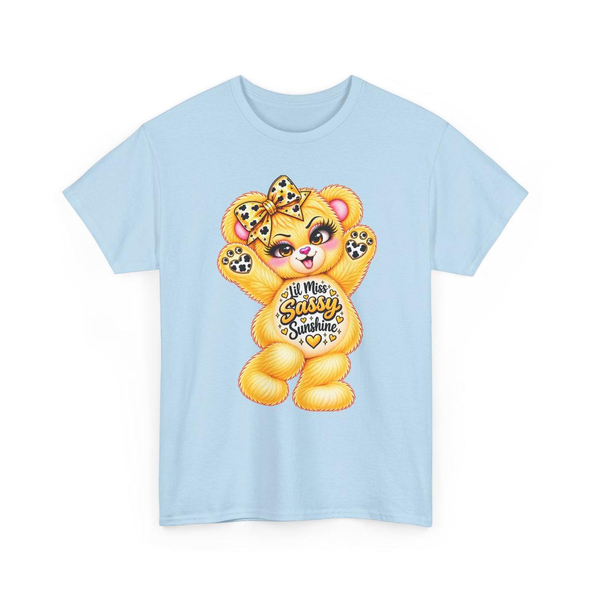 MooStache Sassy Bear Unisex Tee | Lil Miss Sunshine Bear