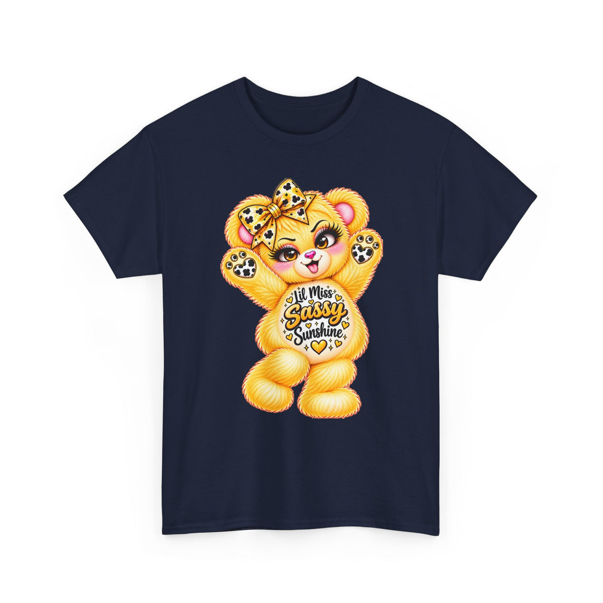 MooStache Sassy Bear Unisex Tee | Lil Miss Sunshine Bear