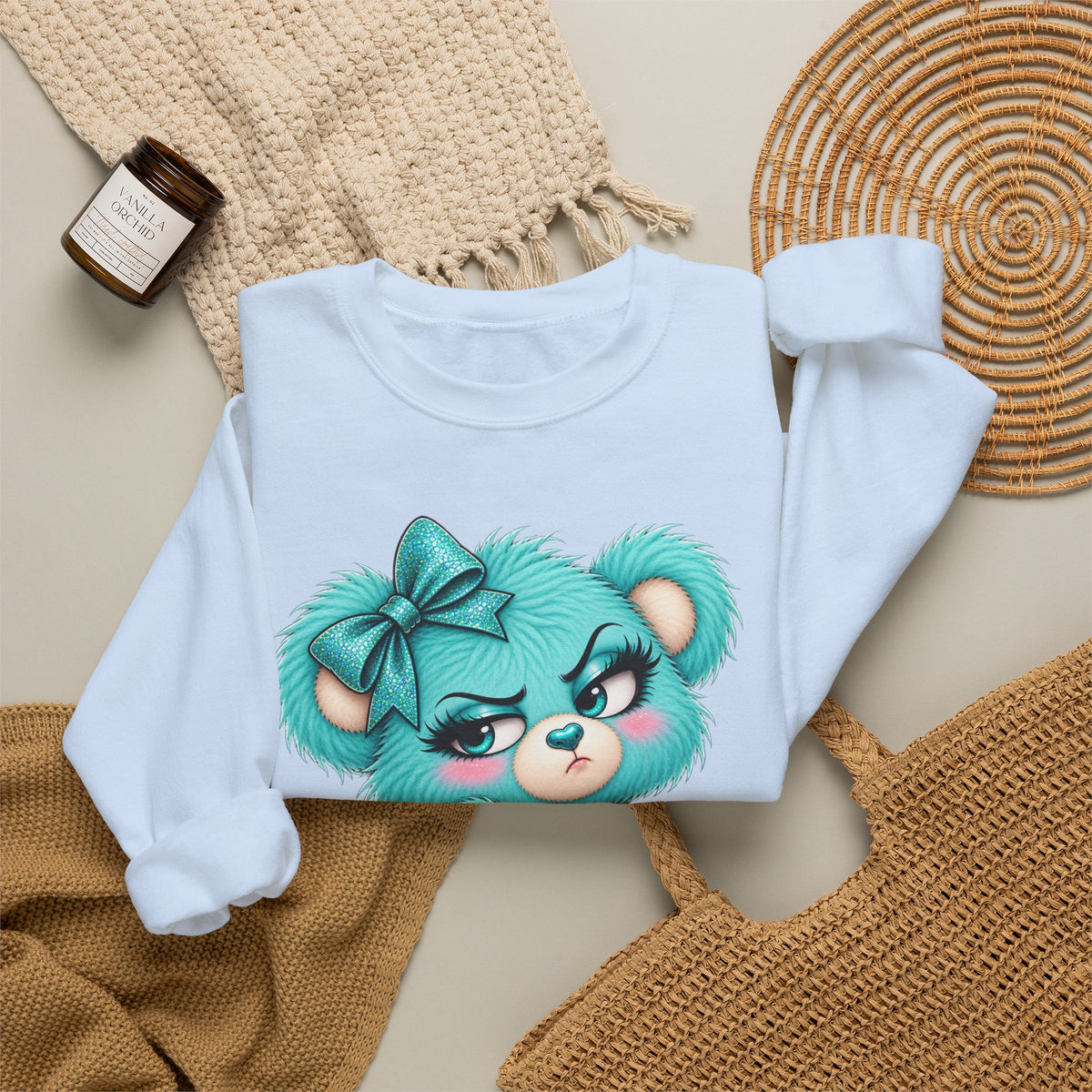 MooStache Sassy Bear Sweatshirt | Absolutely F*cking Not Bear