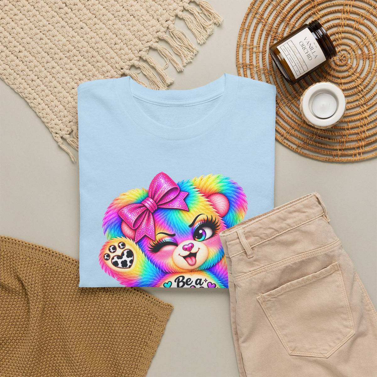 MooStache Sassy Bear Unisex Tee | Nice Human Bear