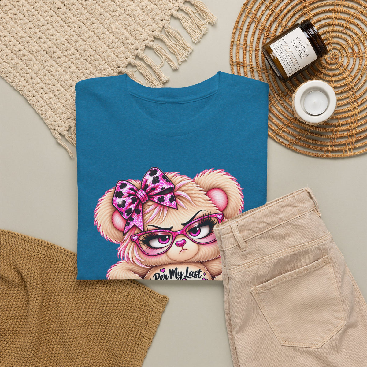 MooStache Sassy Bear Unisex Tee |  Per My Last… Bear