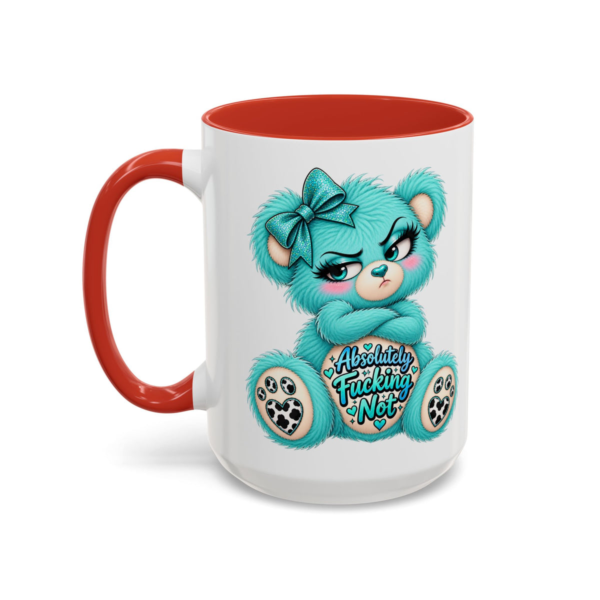 MooStache Sassy Bear Mug | Absolutely F*cking Not Bear