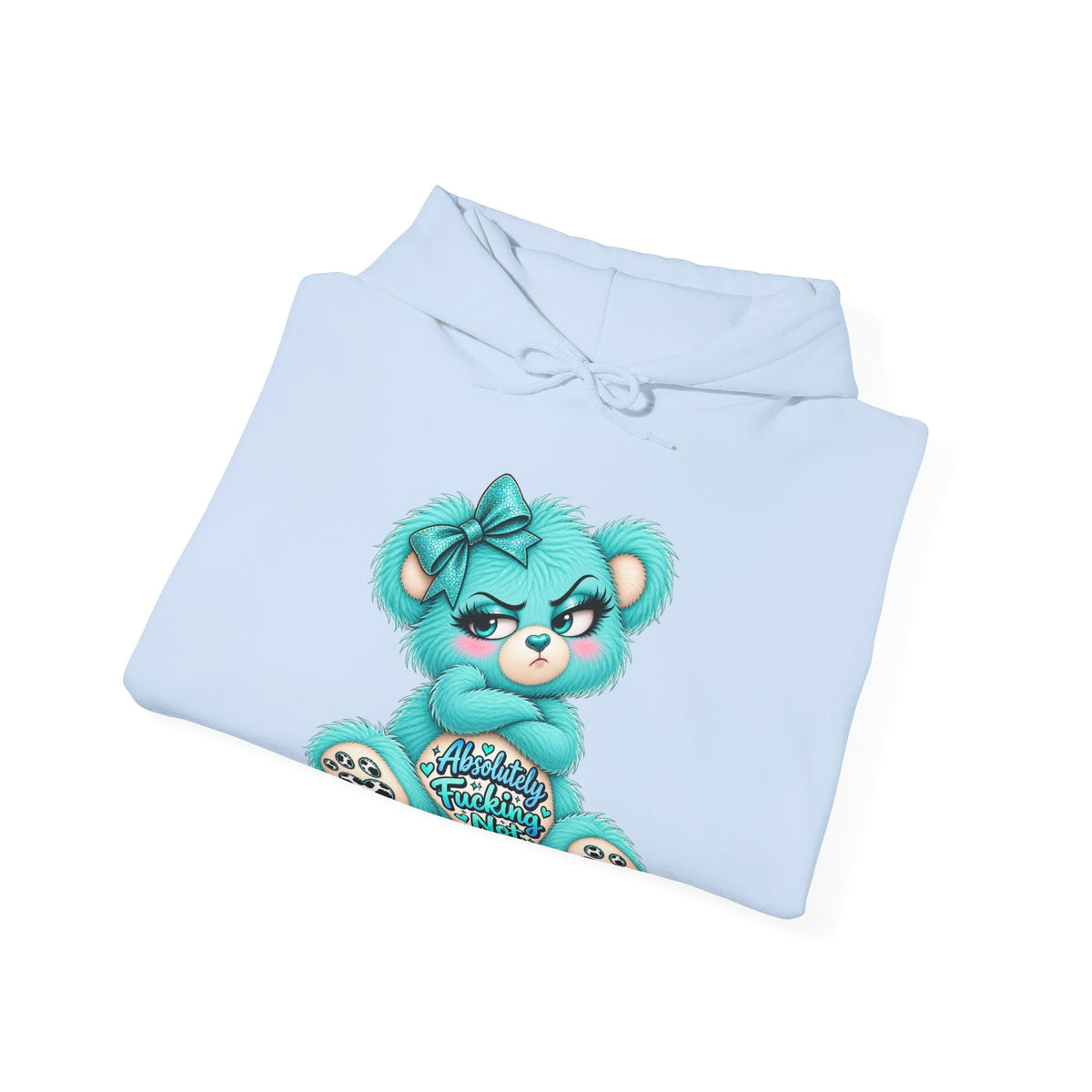 MooStache Sassy Bear Unisex Hoodie | Absolutely Not Bear