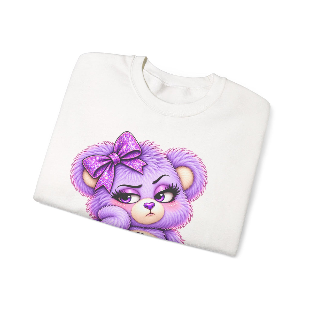 MooStache Sassy Bear Sweatshirt | Bitch Please Bear