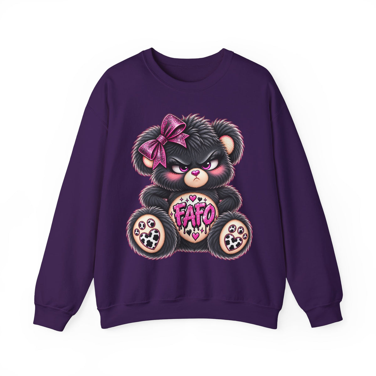 MooStache Sassy Bear Sweatshirt | FAFO Bear