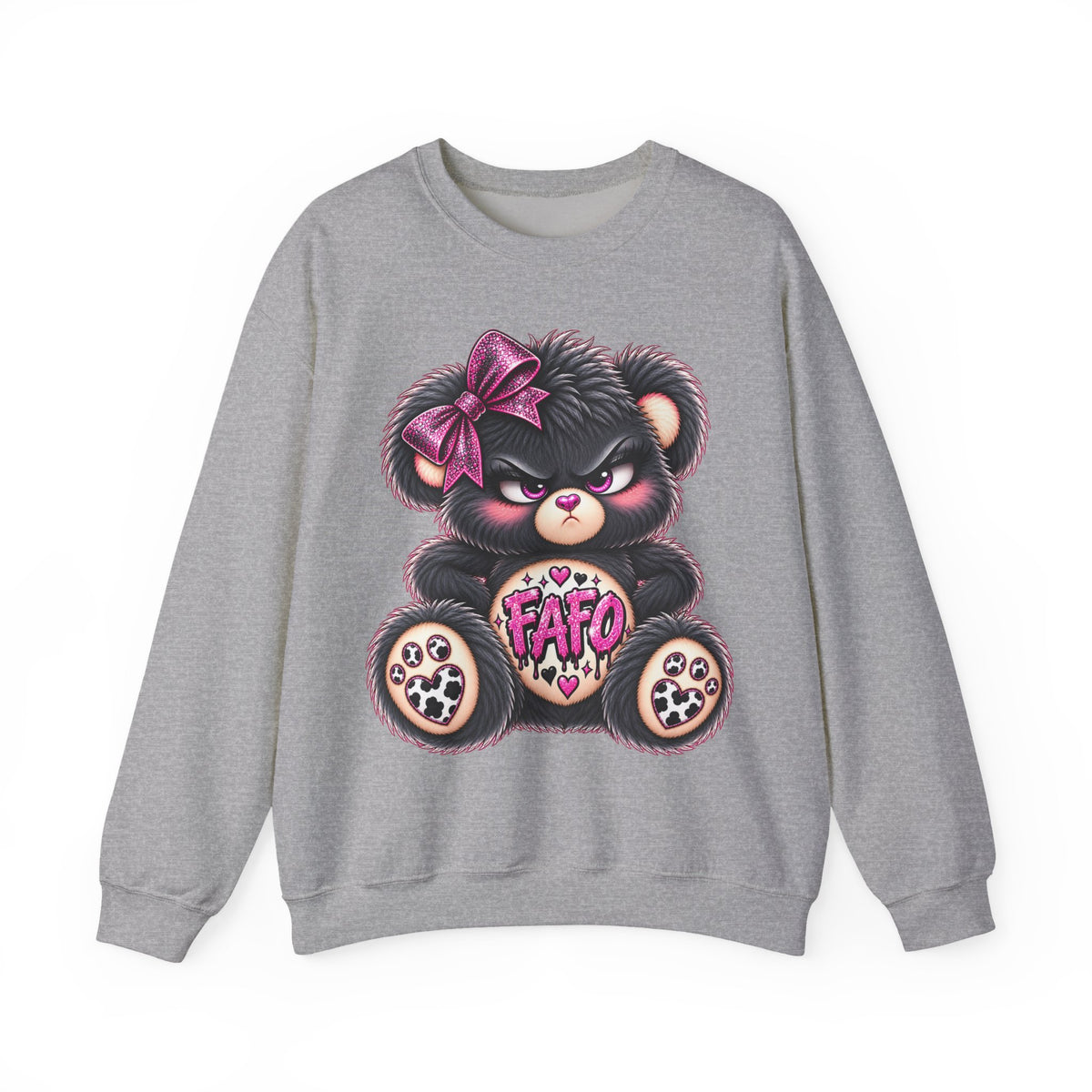 MooStache Sassy Bear Sweatshirt | FAFO Bear