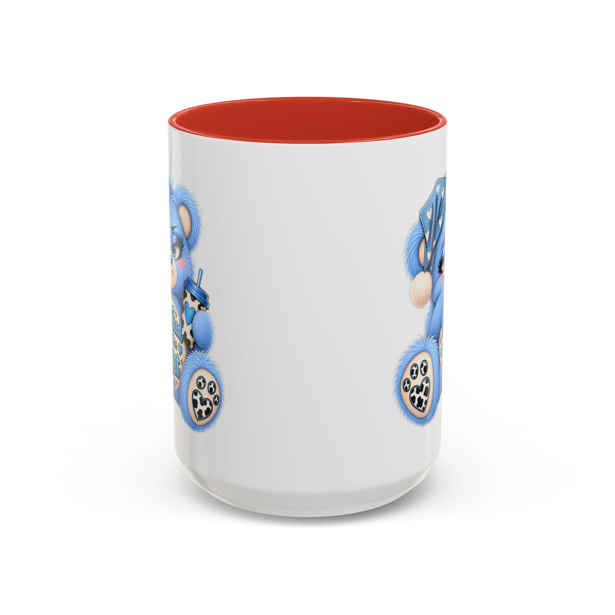 MooStache Sassy Bear Mug | Too Tired Bear