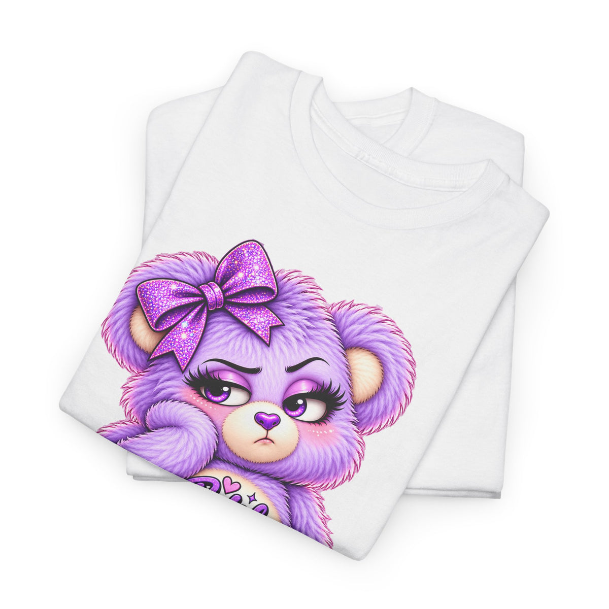 MooStache Sassy Bear Unisex Tee | Bitch Please Bear