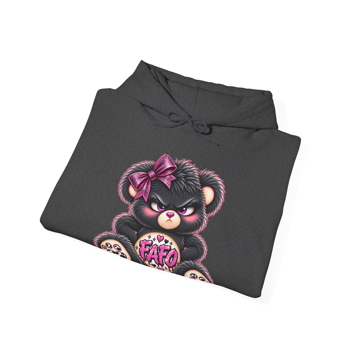 MooStache Sassy Bear Unisex Hoodie | FAFO Bear