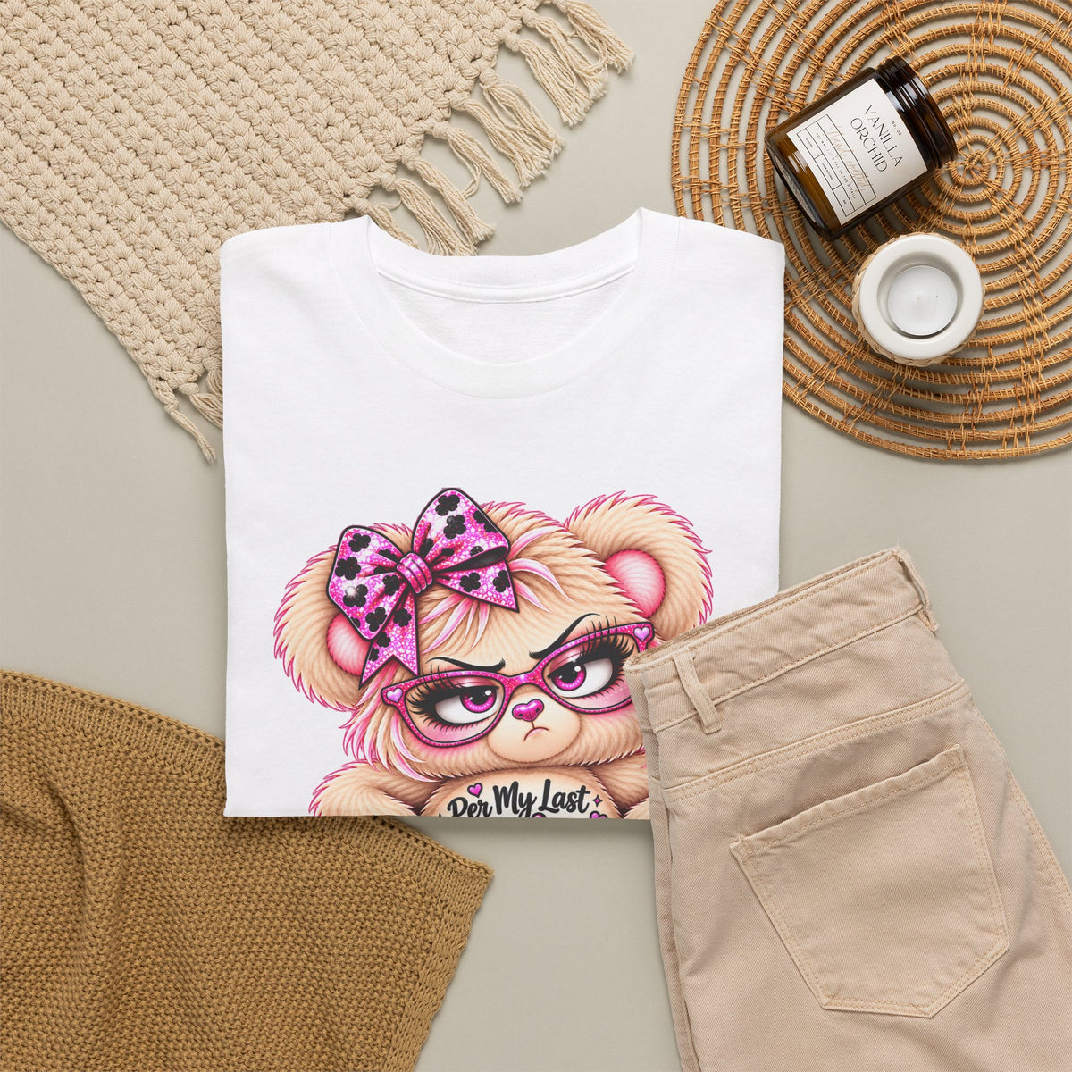 MooStache Sassy Bear Unisex Tee |  Per My Last… Bear