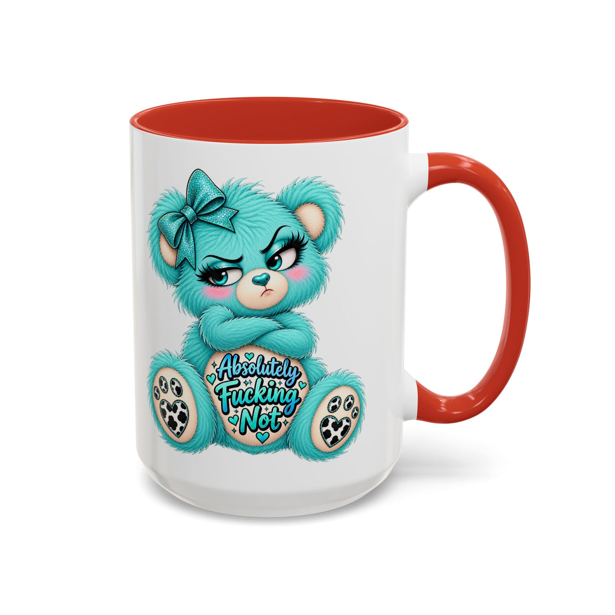 MooStache Sassy Bear Mug | Absolutely F*cking Not Bear