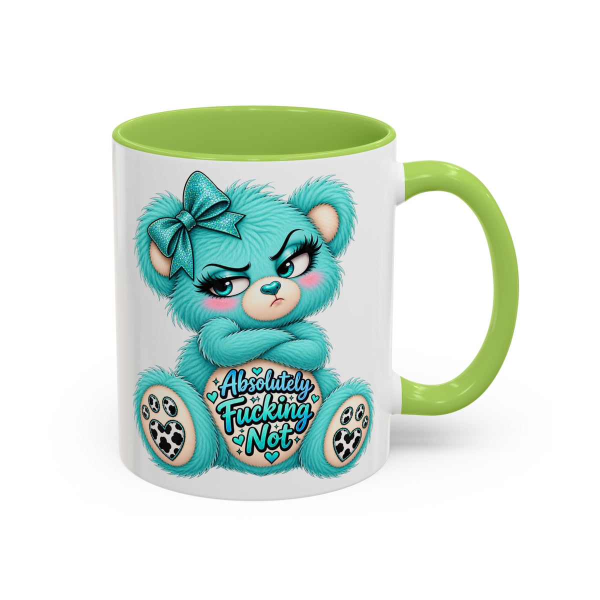 MooStache Sassy Bear Mug | Absolutely F*cking Not Bear