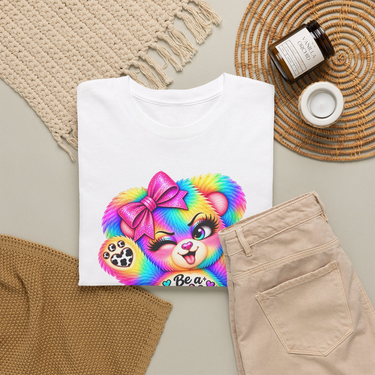 MooStache Sassy Bear Unisex Tee | Nice Human Bear